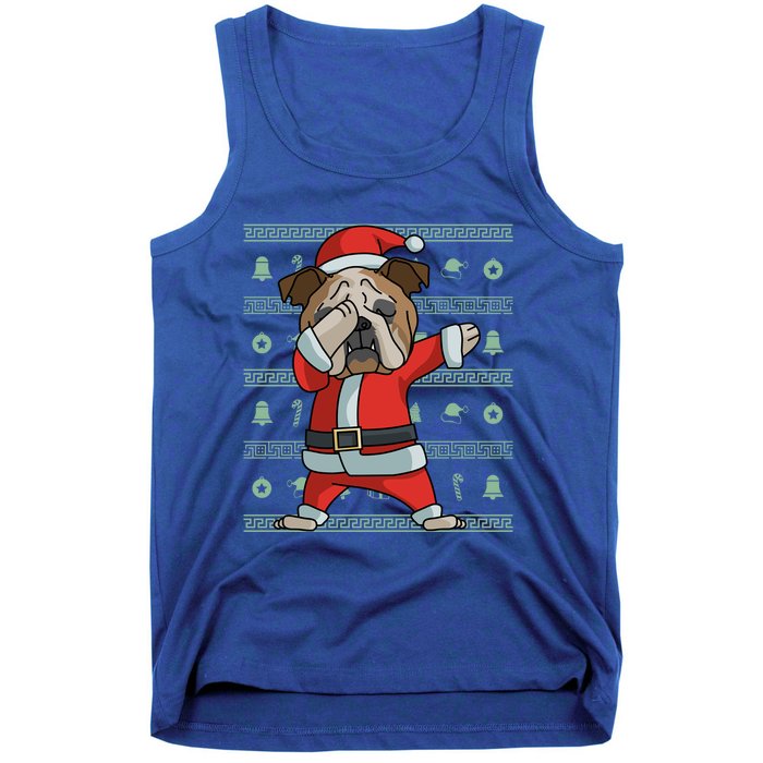 Dabbing English Bulldog Gift Funny Christmas Gift Tank Top