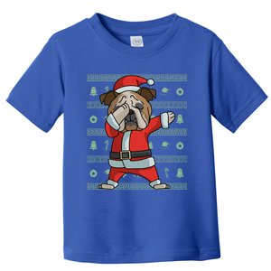 Dabbing English Bulldog Gift Funny Christmas Gift Toddler T-Shirt