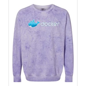 Docker Engine Build Applications In Isolated Containers Colorblast Crewneck Sweatshirt