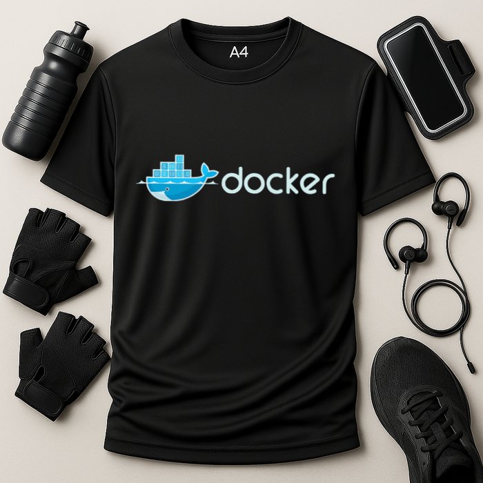 Docker Engine Build Applications In Isolated Containers Cooling Performance Crew T-Shirt
