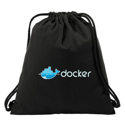 Docker Engine Build Applications In Isolated Containers Drawstring Bag