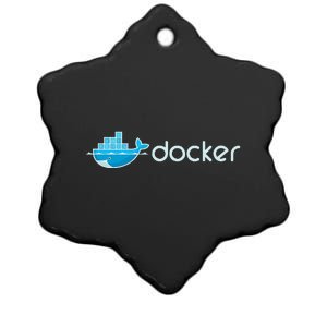 Docker Engine Build Applications In Isolated Containers Ceramic Star Ornament