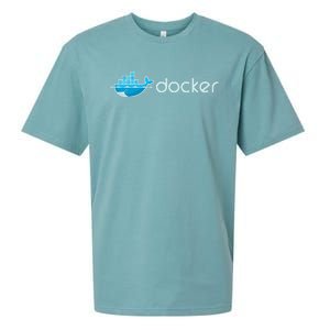 Docker Engine Build Applications In Isolated Containers Sueded Cloud Jersey T-Shirt