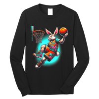 Dunk Easter Bunny Basketball Long Sleeve Shirt