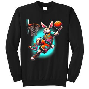 Dunk Easter Bunny Basketball Sweatshirt