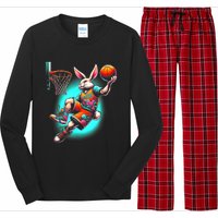 Dunk Easter Bunny Basketball Long Sleeve Pajama Set