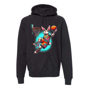 Dunk Easter Bunny Basketball Premium Hoodie