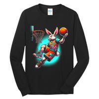 Dunk Easter Bunny Basketball Tall Long Sleeve T-Shirt