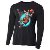 Dunk Easter Bunny Basketball Cooling Performance Long Sleeve Crew