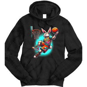 Dunk Easter Bunny Basketball Tie Dye Hoodie