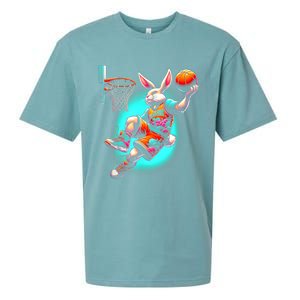 Dunk Easter Bunny Basketball Sueded Cloud Jersey T-Shirt