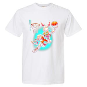 Dunk Easter Bunny Basketball Garment-Dyed Heavyweight T-Shirt