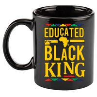 Dashiki Educated Black KING African DNA Pride 11oz C Handle Ceramic Mug