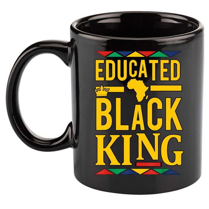 Dashiki Educated Black KING African DNA Pride 11oz C Handle Ceramic Mug