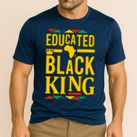 Dashiki Educated Black KING African DNA Pride Cooling Performance Crew T-Shirt