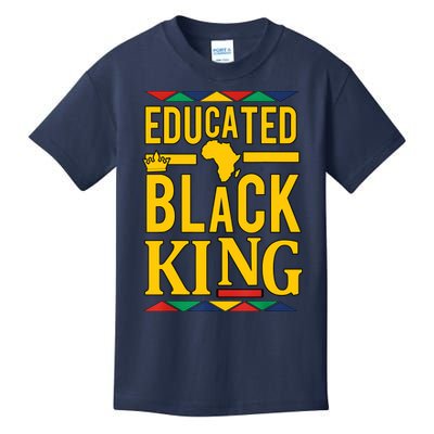 Dashiki Educated Black KING African DNA Pride Kids T-Shirt