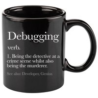 Debugging Definition Funny Coding Programming 11oz C Handle Ceramic Mug