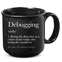 Debugging Definition Funny Coding Programming 15oz Campfire Ceramic Mug