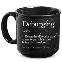 Debugging Definition Funny Coding Programming 15oz Campfire Ceramic Mug