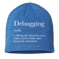 Debugging Definition Funny Coding Programming Sustainable Beanie