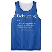 Debugging Definition Funny Coding Programming Mesh Reversible Basketball Jersey Tank