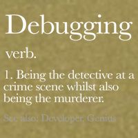 Debugging Definition Funny Coding Programming Garment-Dyed Women's Muscle Tee