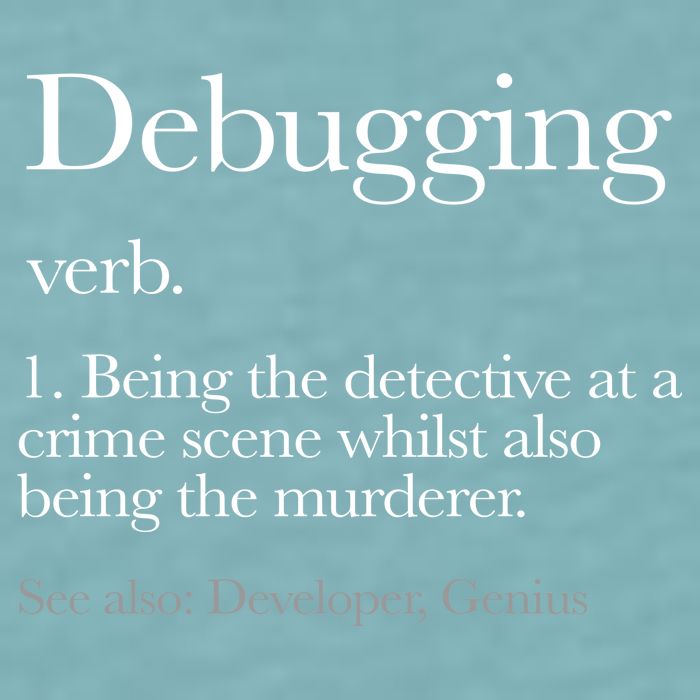 Debugging Definition Funny Coding Programming Sueded Cloud Jersey T-Shirt