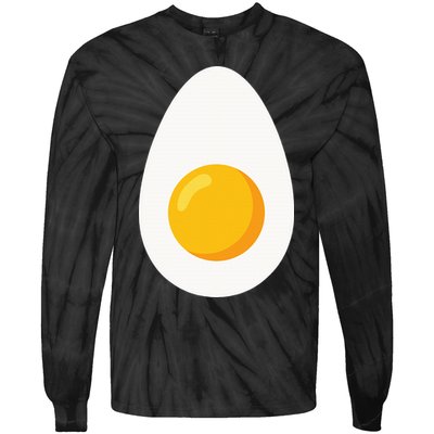Deviled Egg Costume Funny Halloween Egg Costume Tie-Dye Long Sleeve Shirt