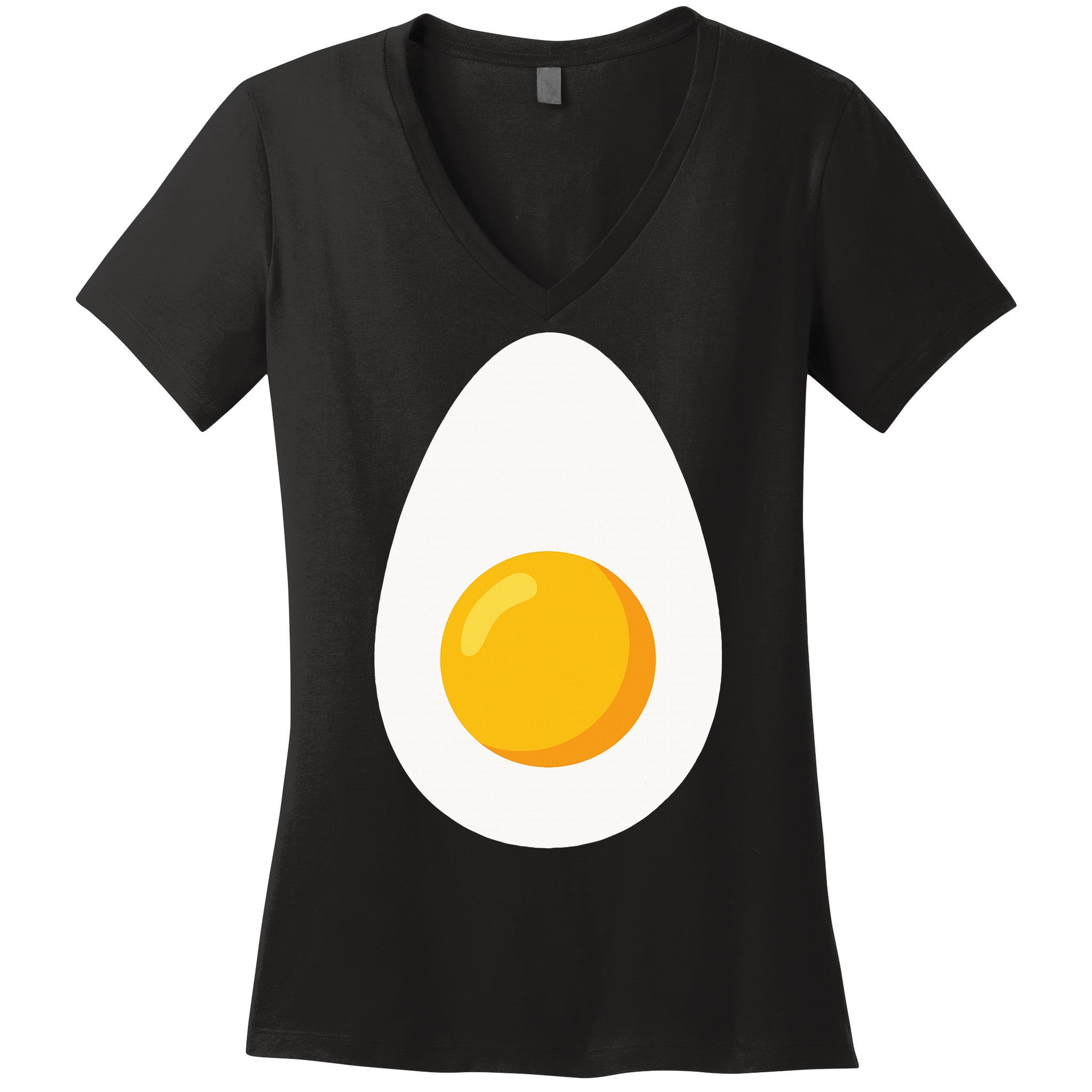 Deviled Egg Costume Funny Halloween Egg Costume Women's V-Neck T-Shirt