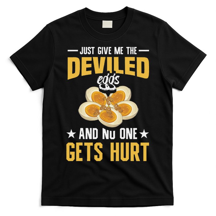 Deviled Eggs Container With Lid Holder Food Deviled Eggs T-Shirt