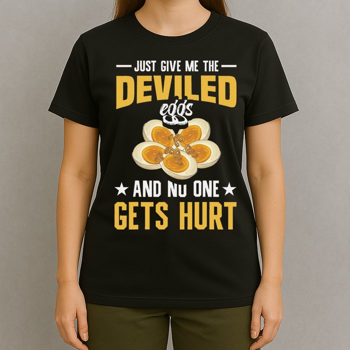Deviled Eggs Container With Lid Holder Food Deviled Eggs T-Shirt