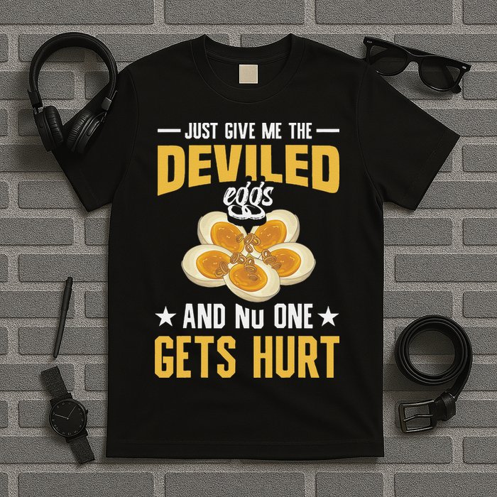 Deviled Eggs Container With Lid Holder Food Deviled Eggs T-Shirt