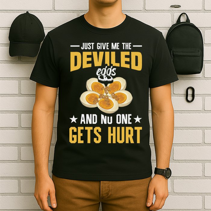 Deviled Eggs Container With Lid Holder Food Deviled Eggs T-Shirt