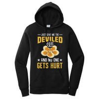 Deviled Eggs Container With Lid Holder Food Deviled Eggs Women's Pullover Hoodie