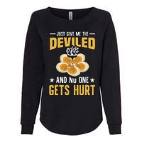 Deviled Eggs Container With Lid Holder Food Deviled Eggs Womens California Wash Sweatshirt