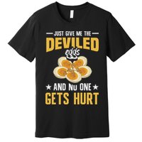 Deviled Eggs Container With Lid Holder Food Deviled Eggs Premium T-Shirt