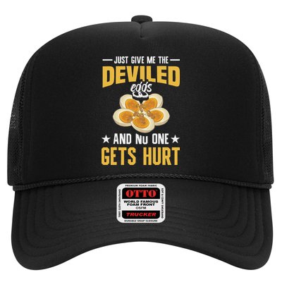 Deviled Eggs Container With Lid Holder Food Deviled Eggs Trucker Hat