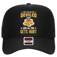 Deviled Eggs Container With Lid Holder Food Deviled Eggs Trucker Hat