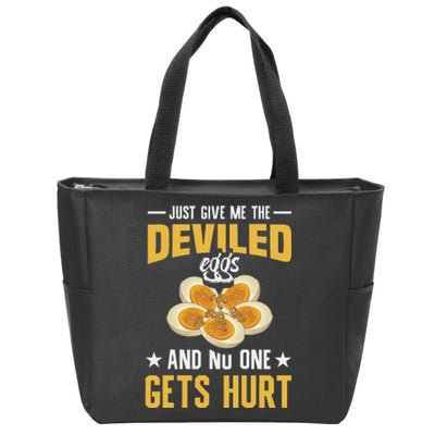 Deviled Eggs Container With Lid Holder Food Deviled Eggs Zip Tote Bag