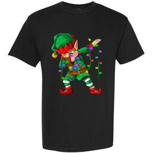 Dabbing Elf Costume Christmas Squad Boy Xmas Garment-Dyed Heavyweight T-Shirt