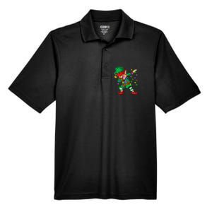 Dabbing Elf Costume Christmas Squad Boy Xmas Men's Origin Performance Pique Polo