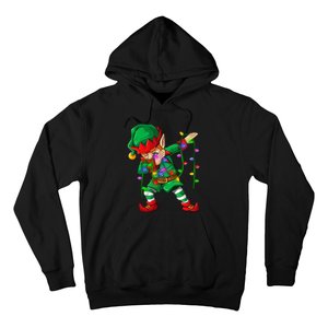 Dabbing Elf Costume Christmas Squad Boy Xmas Hoodie