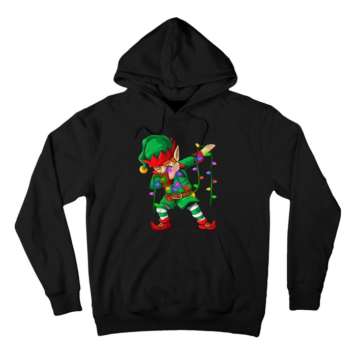 Dabbing Elf Costume Christmas Squad Boy Xmas Hoodie