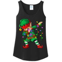 Dabbing Elf Costume Christmas Squad Boy Xmas Ladies Essential Tank