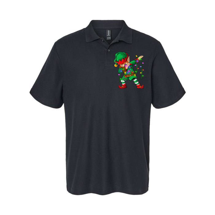 Dabbing Elf Costume Christmas Squad Boy Xmas Softstyle Adult Sport Polo