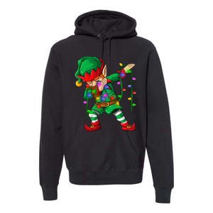 Dabbing Elf Costume Christmas Squad Boy Xmas Premium Hoodie