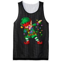 Dabbing Elf Costume Christmas Squad Boy Xmas Mesh Reversible Basketball Jersey Tank