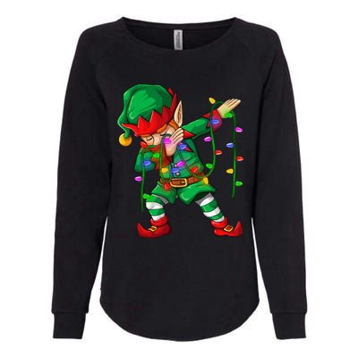 Dabbing Elf Costume Christmas Squad Boy Xmas Womens California Wash Sweatshirt