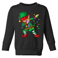 Dabbing Elf Costume Christmas Squad Boy Xmas Toddler Sweatshirt