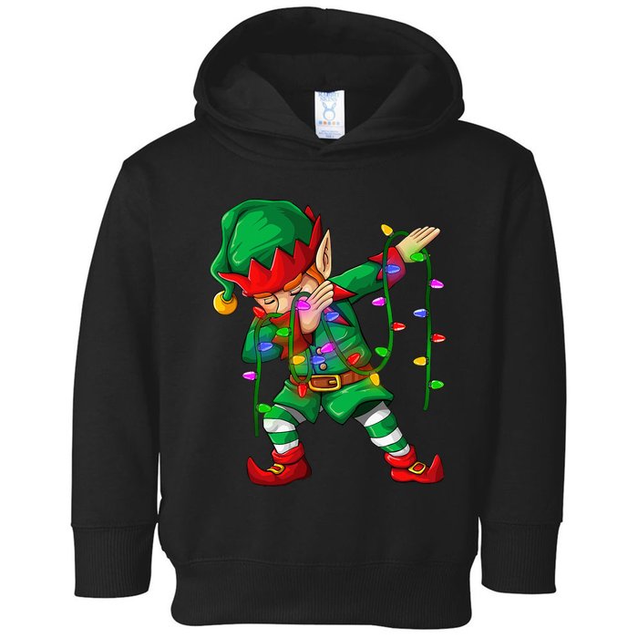 Dabbing Elf Costume Christmas Squad Boy Xmas Toddler Hoodie